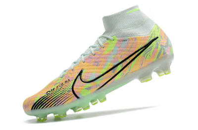 Nike Air Zoom Mercurial Superfly 9 Elite AG High-Tops Football Boots - Green/Orange
