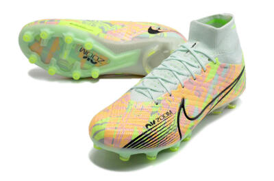 Nike Air Zoom Mercurial Superfly 9 Elite AG High-Tops Football Boots - Green/Orange