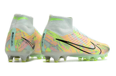 Nike Air Zoom Mercurial Superfly 9 Elite AG High-Tops Football Boots - Green/Orange
