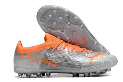 Puma Ultra 1.4 MG Low-Tops Football Boots - Silver/Orange