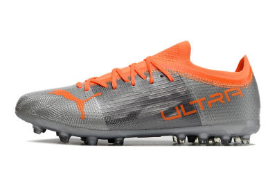 Puma Ultra 1.4 MG Low-Tops Football Boots - Silver/Orange