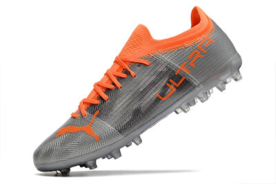 Puma Ultra 1.4 MG Low-Tops Football Boots - Silver/Orange
