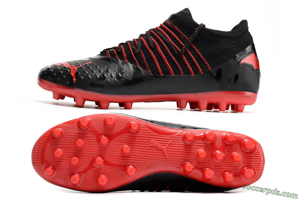 Puma Future Z 1.3 MG Low-Tops Football Boots - Black/Red 0