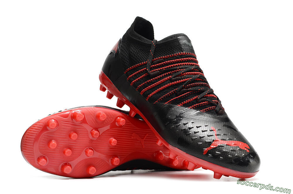 Puma Future Z 1.3 MG Low-Tops Football Boots - Black/Red 3