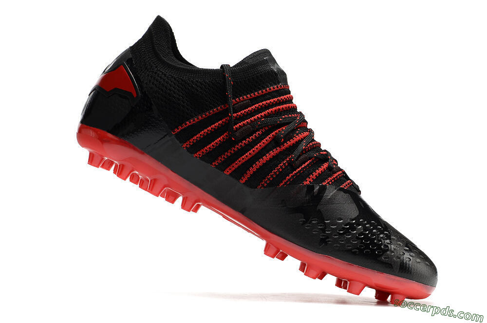 Puma Future Z 1.3 MG Low-Tops Football Boots - Black/Red 4