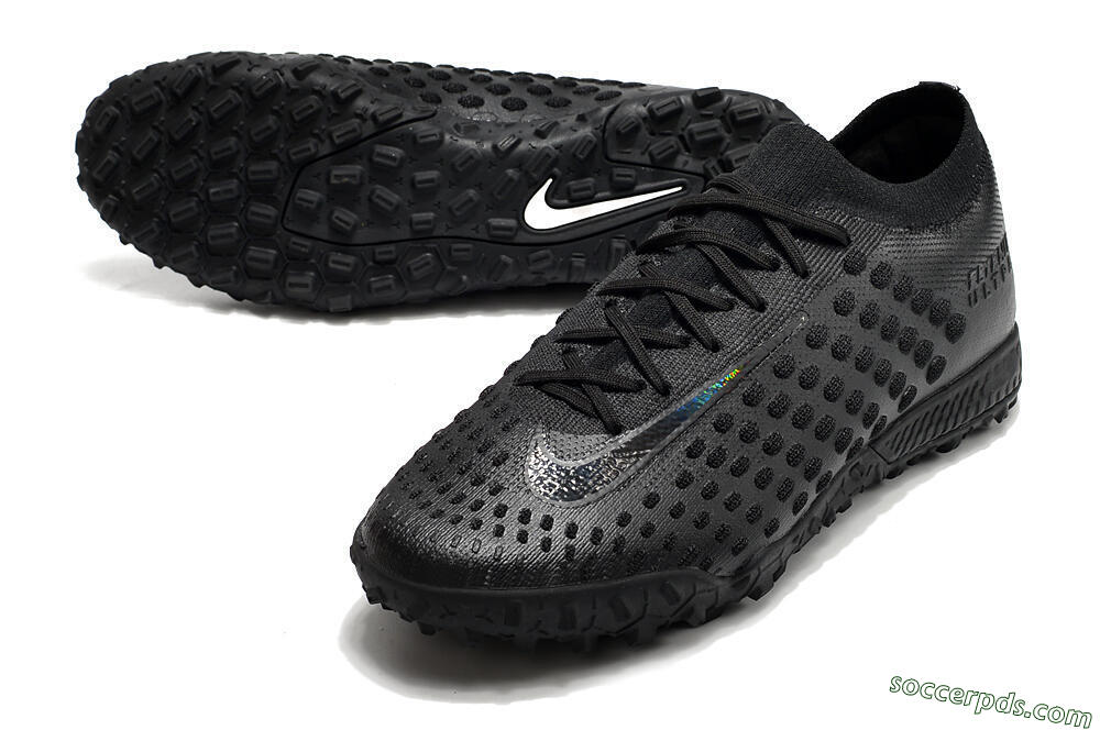 Nike Phantom Ultra Venom TF Low-Tops Football Shoes - Black/White 3