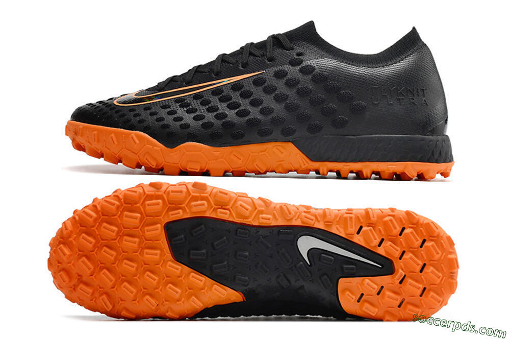 Nike Phantom Ultra Venom TF Low-Tops Football Shoes - Black/Orange 0