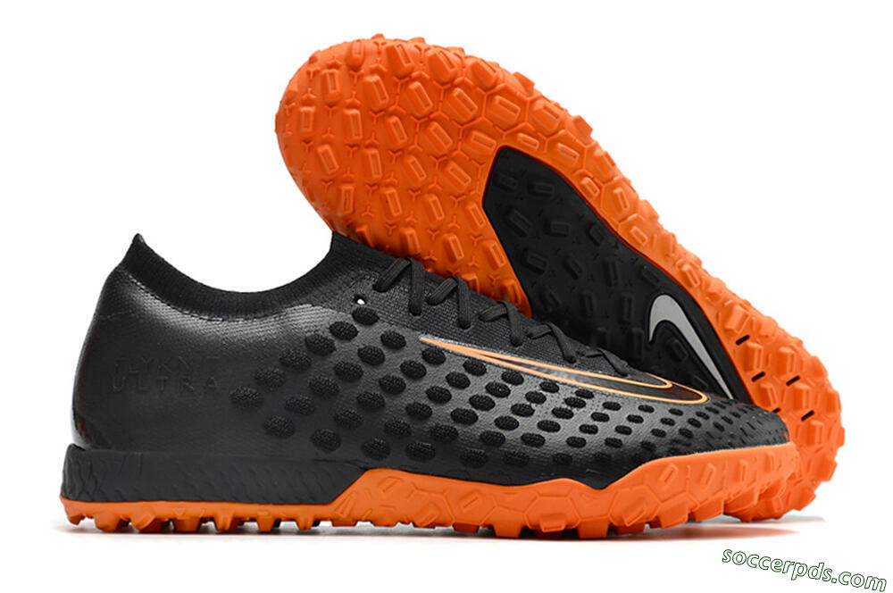 Nike Phantom Ultra Venom TF Low-Tops Football Shoes - Black/Orange 1