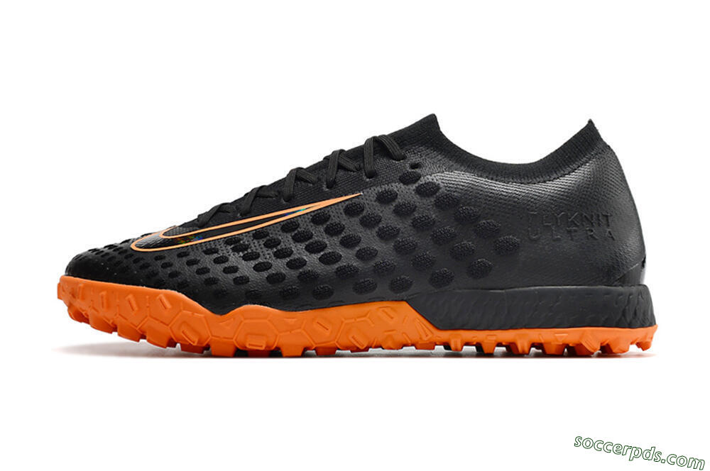 Nike Phantom Ultra Venom TF Low-Tops Football Shoes - Black/Orange 2
