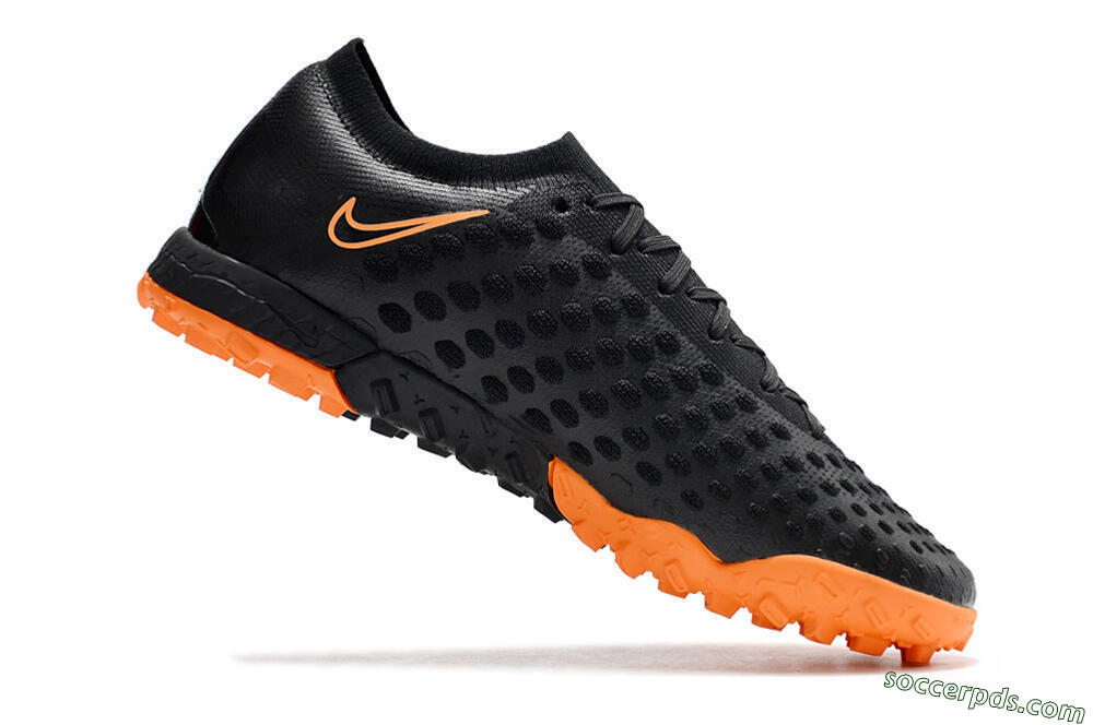 Nike Phantom Ultra Venom TF Low-Tops Football Shoes - Black/Orange 4