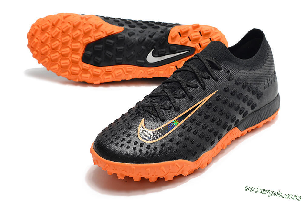 Nike Phantom Ultra Venom TF Low-Tops Football Shoes - Black/Orange 3