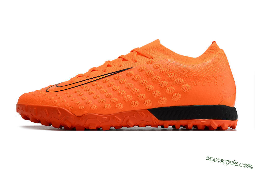 Nike Phantom Ultra Venom TF Low-Tops Football Shoes - Orange/Black 2
