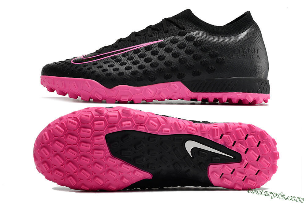 Nike Phantom Ultra Venom TF Low-Tops Football Shoes - Black/Pink 0