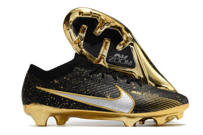 Nike Air Zoom Mercurial Vapor 15 Elite FG Low-Tops Football Boots - Black/Gold