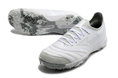 Mizuno Morelia Neo TF Low-Tops Football Shoes - White/Silver/Grey