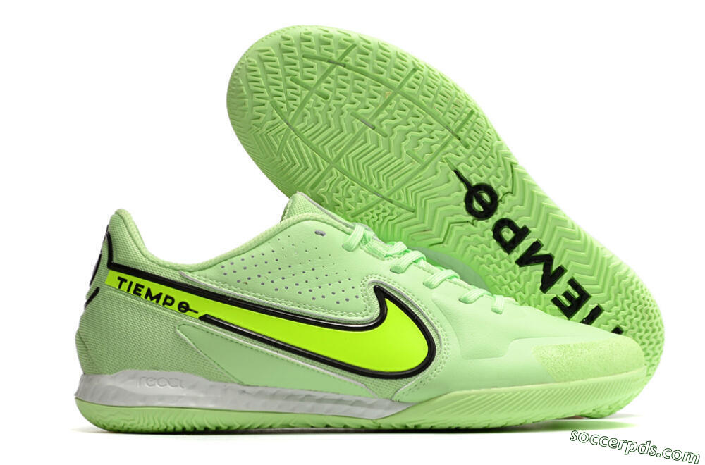 Nike React Tiempo Legend 9 Pro IC Low-Tops Football Shoes - Green/Black 1