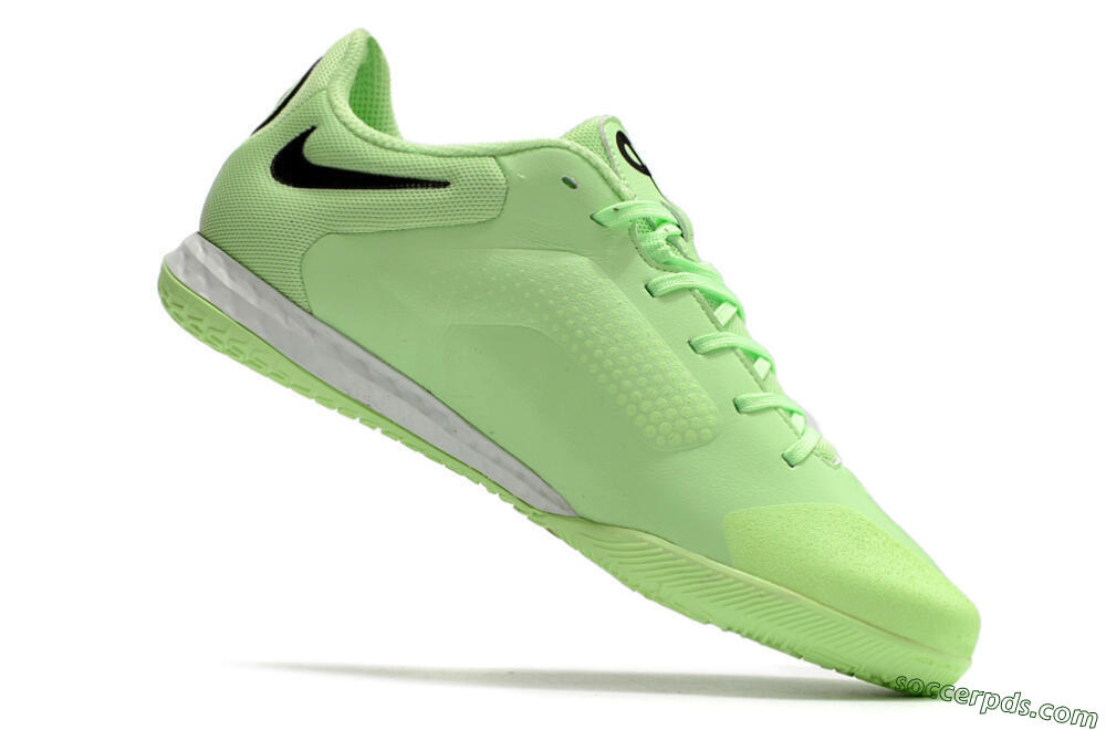 Nike React Tiempo Legend 9 Pro IC Low-Tops Football Shoes - Green/Black 4