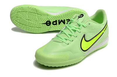 Nike React Tiempo Legend 9 Pro IC Low-Tops Football Shoes - Green/Black