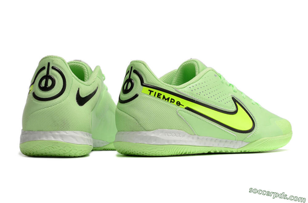 Nike React Tiempo Legend 9 Pro IC Low-Tops Football Shoes - Green/Black 6