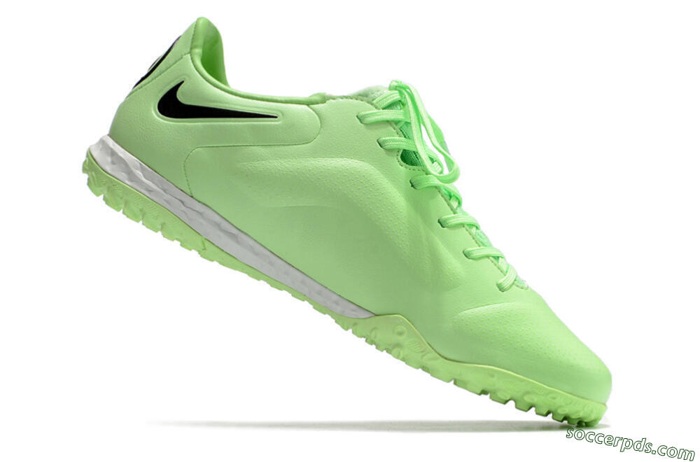 Nike React Tiempo Legend 9 Pro TF Low-Tops Football Shoes - Green/Black 4
