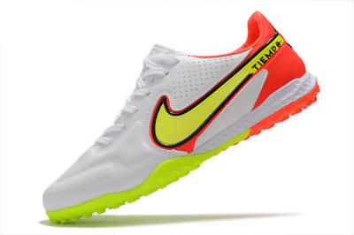 Nike React Tiempo Legend 9 Pro TF Low-Tops Football Shoes - White/Red/Yellow