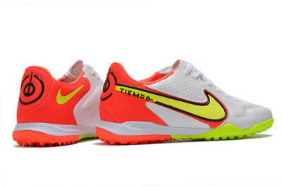 Nike React Tiempo Legend 9 Pro TF Low-Tops Football Shoes - White/Red/Yellow
