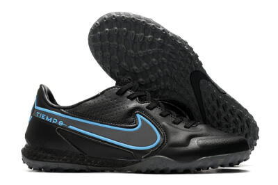 Nike React Tiempo Legend 9 Pro TF Low-Tops Football Shoes - Black/Blue