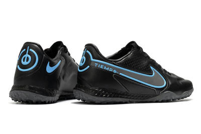 Nike React Tiempo Legend 9 Pro TF Low-Tops Football Shoes - Black/Blue