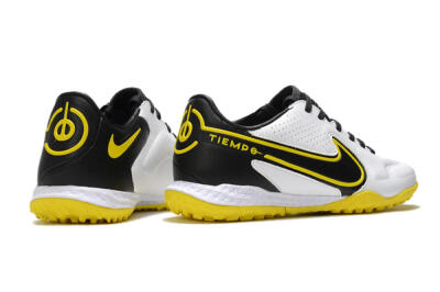 Nike React Tiempo Legend 9 Pro TF Low-Tops Football Shoes - White/Black/Yellow