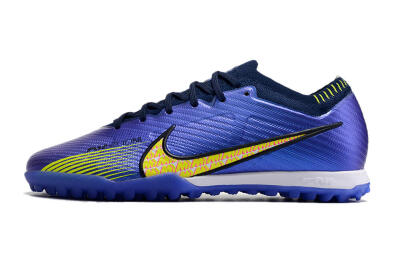 Nike Air Zoom Mercurial Vapor 15 Elite TF Low-Tops Football Shoes - Blue/Green/Yellow
