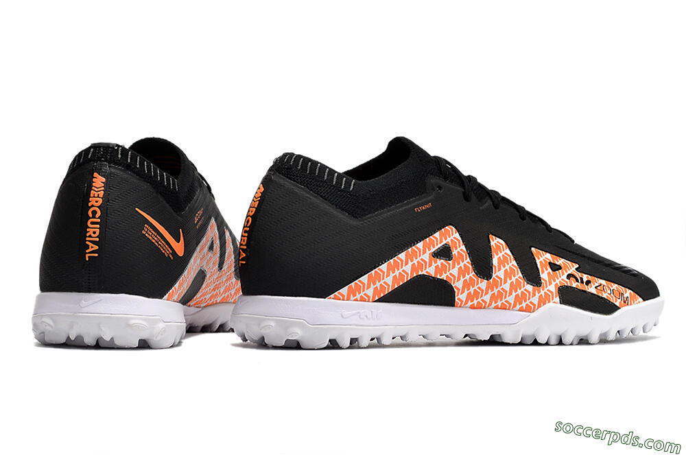 Nike Air Zoom Mercurial Vapor 15 Elite TF Low-Tops Football Shoes - Black/White/Pink 6