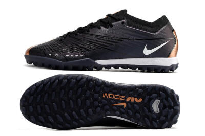 Nike Air Zoom Mercurial Vapor 15 Elite TF Low-Tops Football Shoes - Black/White