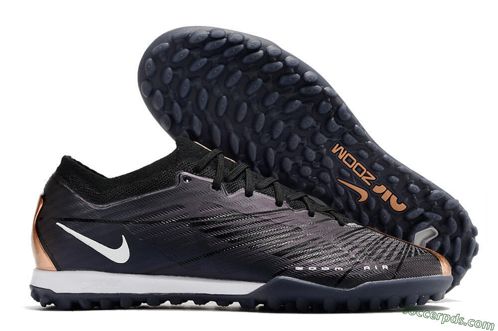 Nike Air Zoom Mercurial Vapor 15 Elite TF Low-Tops Football Shoes - Black/White 1
