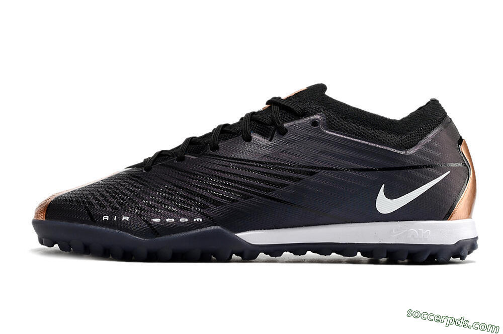 Nike Air Zoom Mercurial Vapor 15 Elite TF Low-Tops Football Shoes - Black/White 2
