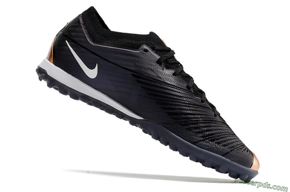 Nike Air Zoom Mercurial Vapor 15 Elite TF Low-Tops Football Shoes - Black/White 4