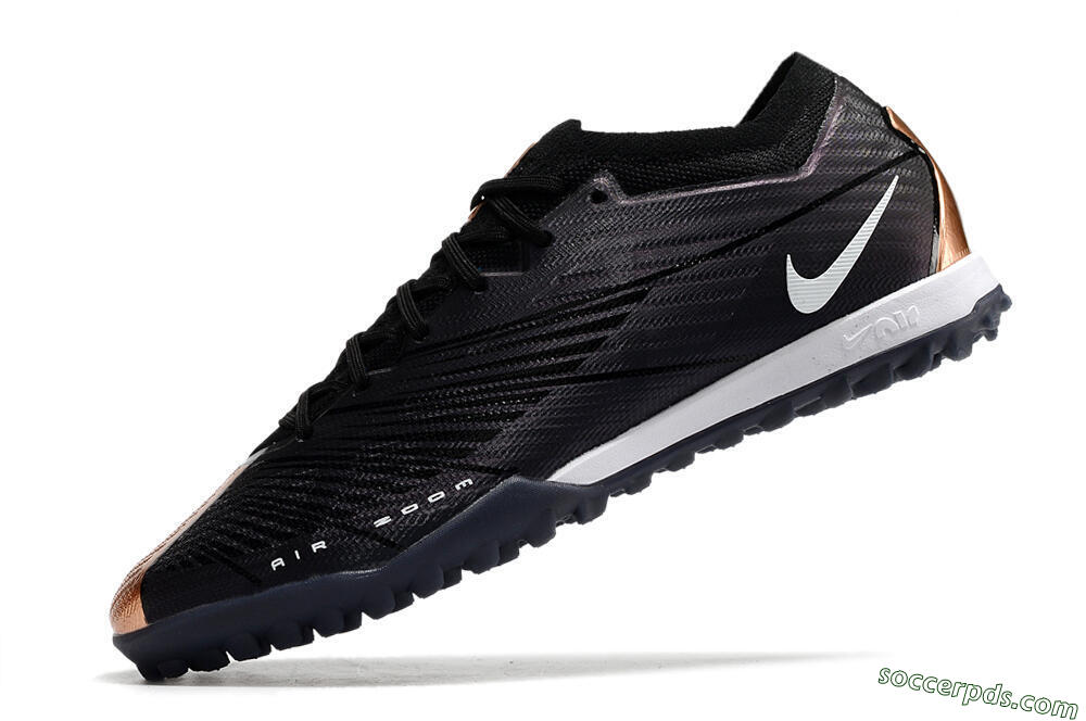 Nike Air Zoom Mercurial Vapor 15 Elite TF Low-Tops Football Shoes - Black/White 5