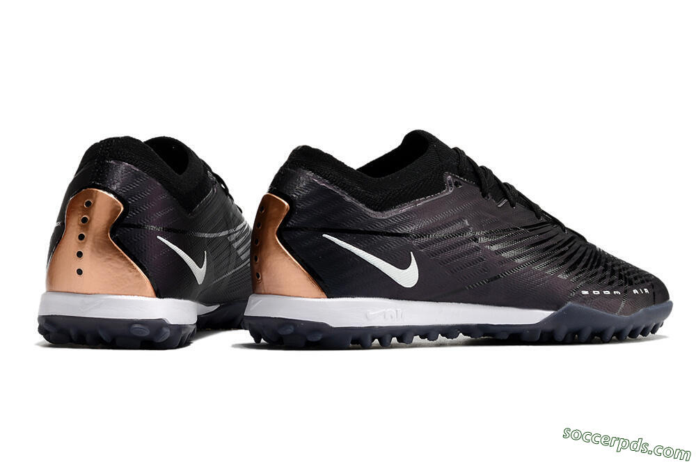 Nike Air Zoom Mercurial Vapor 15 Elite TF Low-Tops Football Shoes - Black/White 6
