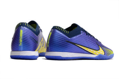 Nike Air Zoom Mercurial Vapor 15 Elite IC Low-Tops Football Shoes - Blue/Green/Yellow