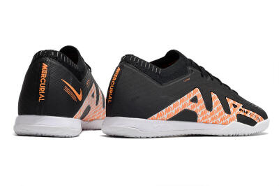 Nike Air Zoom Mercurial Vapor 15 Elite IC Low-Tops Football Shoes - Black/White/Pink
