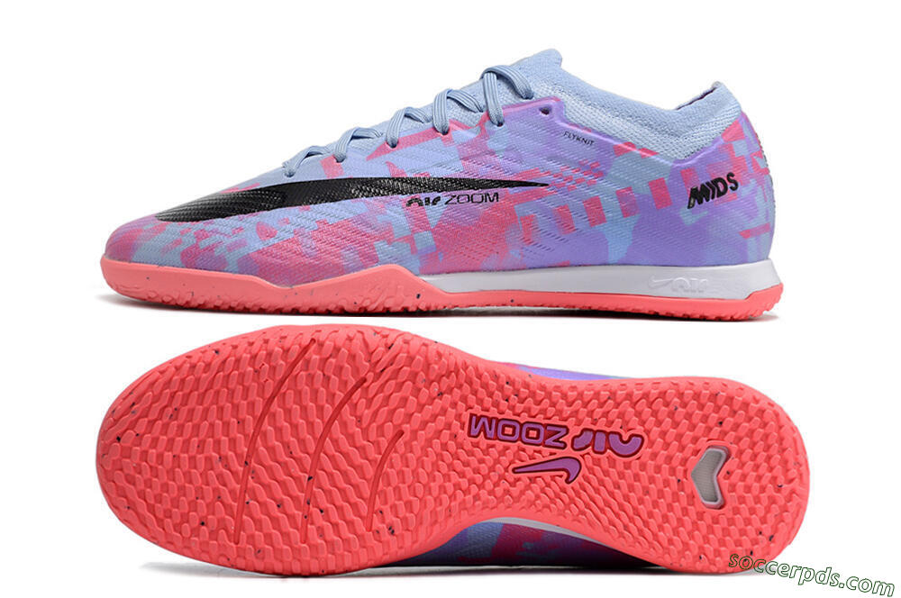 Nike Air Zoom Mercurial Vapor 15 Elite IC Low-Tops Football Shoes - Blue/Purple/Red 0