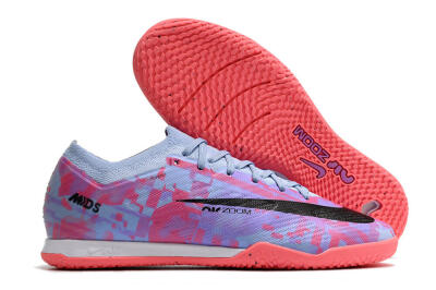 Nike Air Zoom Mercurial Vapor 15 Elite IC Low-Tops Football Shoes - Blue/Purple/Red