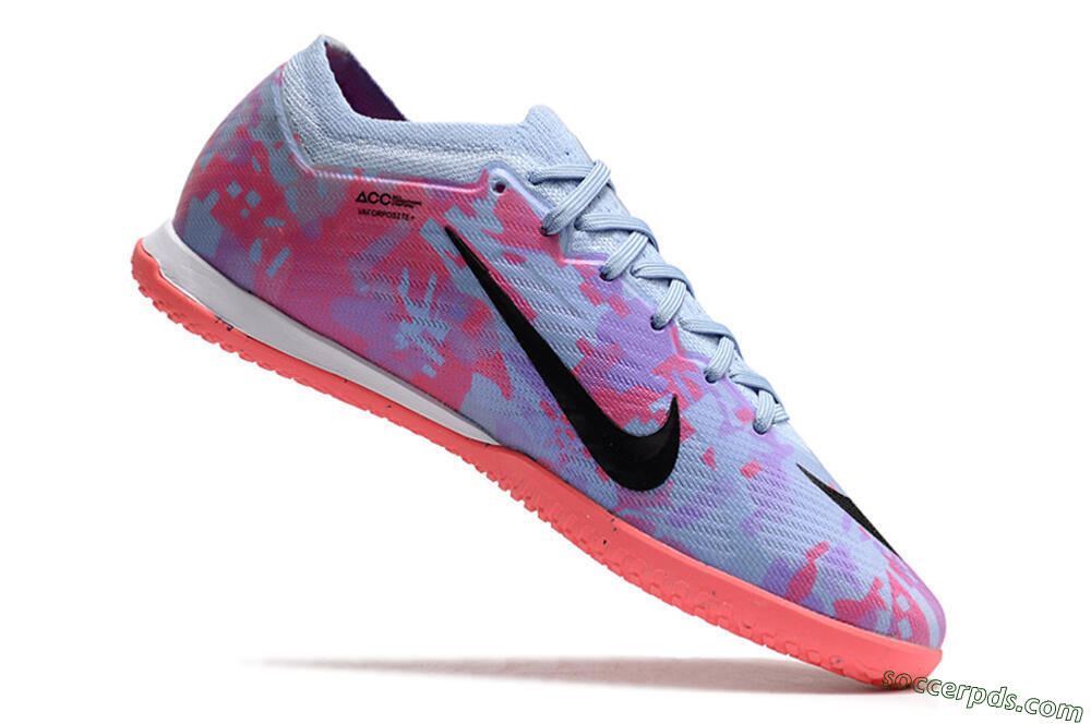 Nike Air Zoom Mercurial Vapor 15 Elite IC Low-Tops Football Shoes - Blue/Purple/Red 4