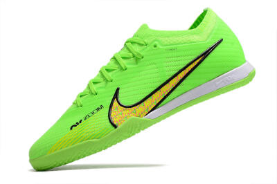 Nike Air Zoom Mercurial Vapor 15 Elite IC Low-Tops Football Shoes - Green/Yellow/Pink