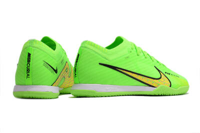 Nike Air Zoom Mercurial Vapor 15 Elite IC Low-Tops Football Shoes - Green/Yellow/Pink