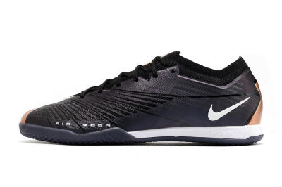 Nike Air Zoom Mercurial Vapor 15 Elite IC Low-Tops Football Shoes - Black/White