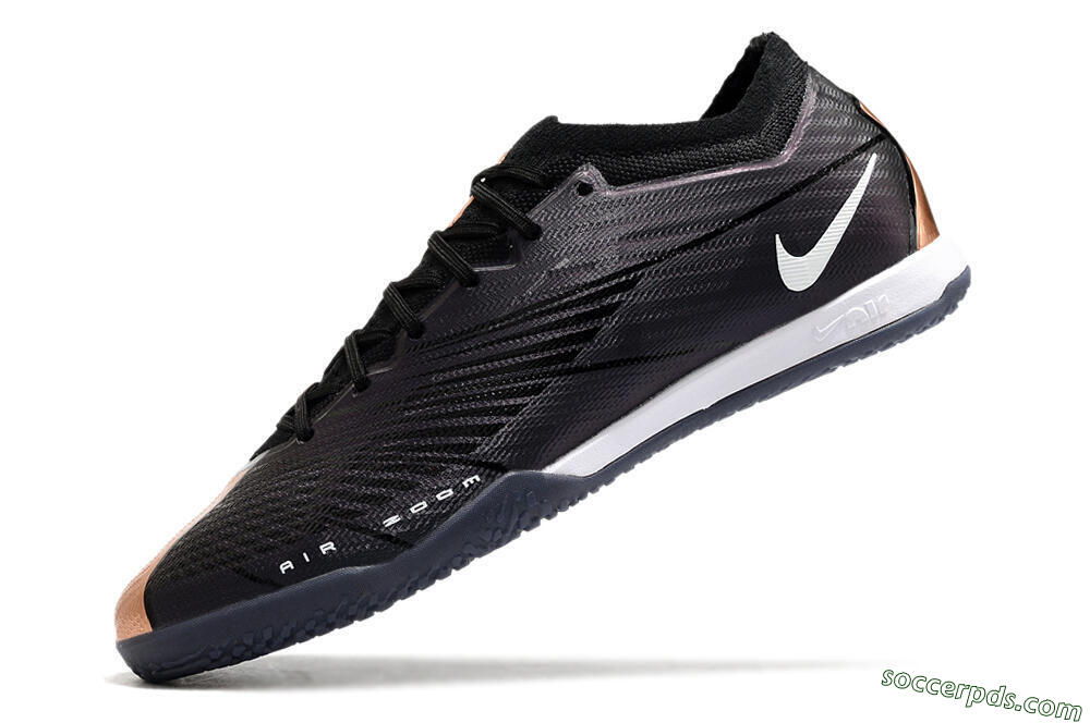 Nike Air Zoom Mercurial Vapor 15 Elite IC Low-Tops Football Shoes - Black/White 5