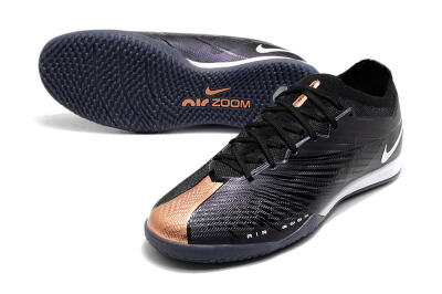 Nike Air Zoom Mercurial Vapor 15 Elite IC Low-Tops Football Shoes - Black/White