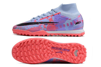 Nike Air Zoom Mercurial Superfly 9 Elite TF High-Tops Football Shoes - Blue/Purple/Red