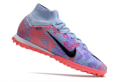 Nike Air Zoom Mercurial Superfly 9 Elite TF High-Tops Football Shoes - Blue/Purple/Red