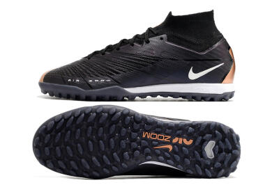 Nike Air Zoom Mercurial Superfly 9 Elite TF High-Tops Football Shoes - Black/White